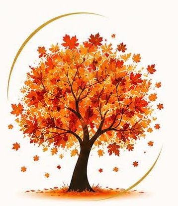 Autumn tree — strength and stability